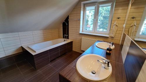 Koupelna v ubytování Noclegi na Leszka Czarnego