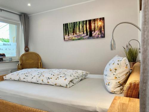 Postel nebo postele na pokoji v ubytování Gästehaus Langhals