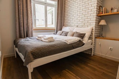 Postel nebo postele na pokoji v ubytování Old Town Apartment