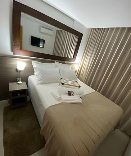 Katil atau katil-katil dalam bilik di Flat hotel 909 RioCentro/ Rock inRio/Projac/Farmasi Arena/Barra da Tijuca
