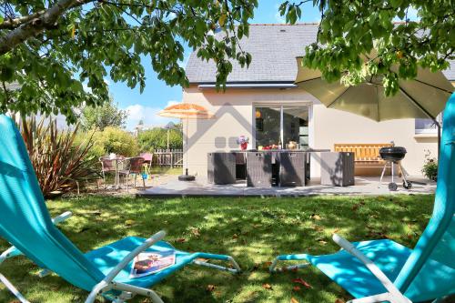 LocaLise - M8B - Ty Katell-Roz - Maison de plain-pied avec un terrain entièrement clos à quelques pas de la plage et du centre - Wifi inclus - Draps inclus - Animaux bienvenus