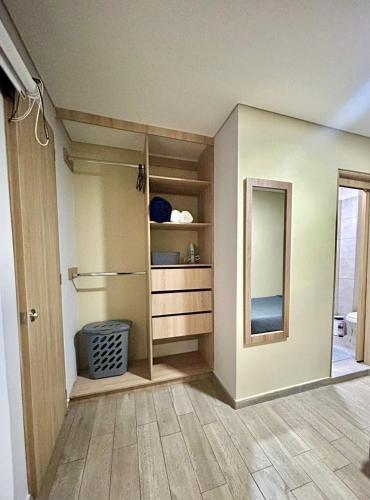 Kuchyň nebo kuchyňský kout v ubytování Hostelfc Teusaquillo