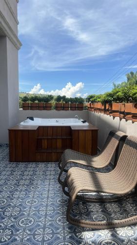 Balkón nebo terasa v ubytování Hotel Boutique Gloriagave