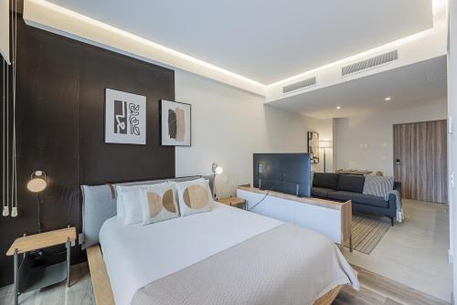 En eller flere senge i et værelse på Cuadra 134 Residencial Condesa