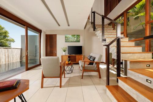 TV a/nebo společenská místnost v ubytování Kampi Villas Nusa Dua by Nakula