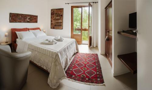 Katil atau katil-katil dalam bilik di La fastuca casa vacanze