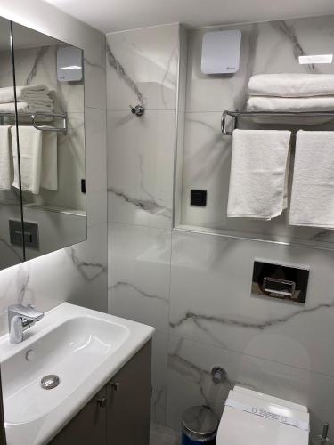 Koupelna v ubytování Şenyıldız Hotel