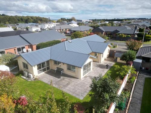 an aerial view of a house in a suburb at Quiet in the Court in Lorneville