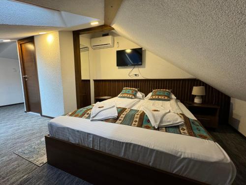 Cama o camas de una habitación en Apartments HAN Alifakovac-Sarajevo