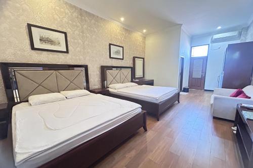 Cama o camas de una habitación en Niwa Canting