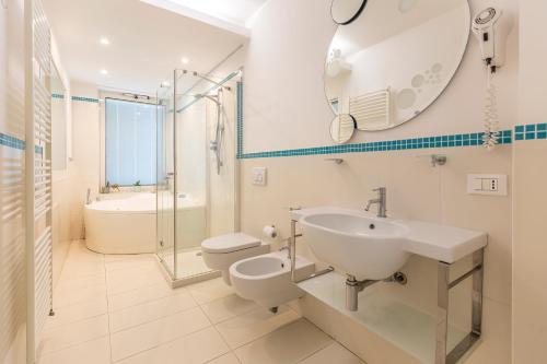 Ένα μπάνιο στο Hotel Al Cavallino Bianco