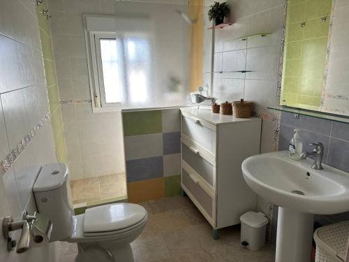 Et badeværelse på Casa Sampalo