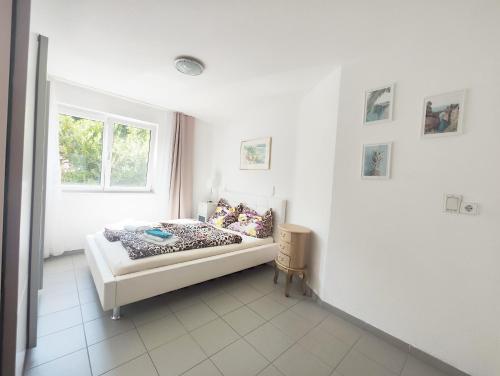 Postel nebo postele na pokoji v ubytování Wohnung in traumhafter Lage!