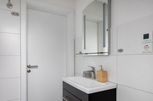 Bilik mandi di Ferienhaus Engelsberghof