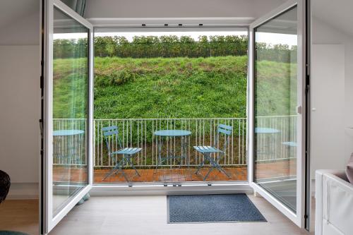 Balkoni atau teres di Ferienhaus Engelsberghof