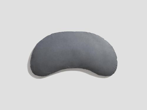 a close up of a grey foam ball on a white background at 9h nine hours Narita Airport in Narita