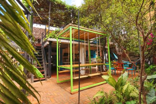 Κήπος έξω από το Hostel De Boca en Boca
