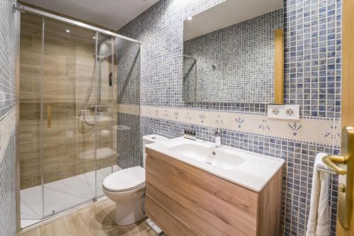 Koupelna v ubytování Pleta de Soldeu Lodge