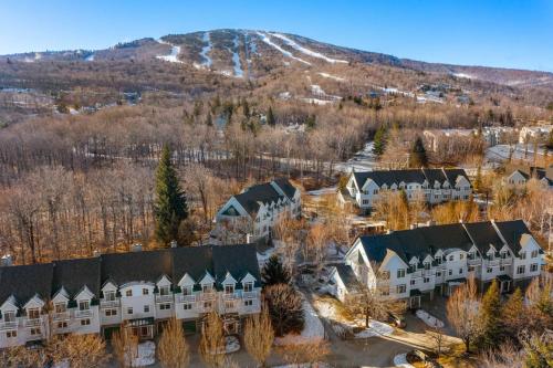 an aerial view of a resort in the mountains at Stratton Springs Delight in Stratton