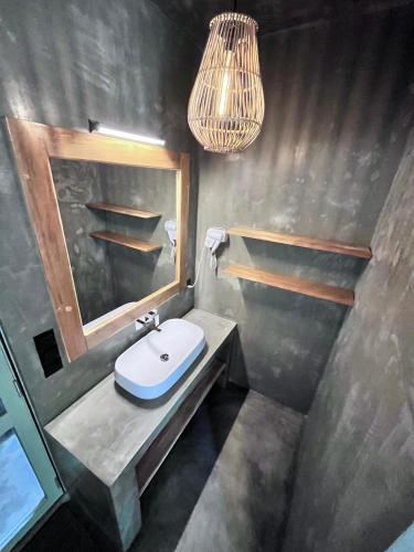 Koupelna v ubytování Sea View Hostel Hiriketiya