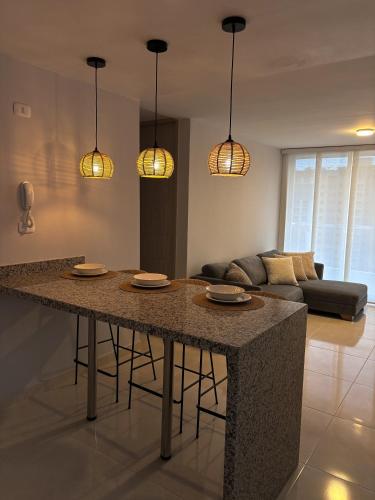 Posezení v ubytování Apartamento La Plazuela Barranquilla