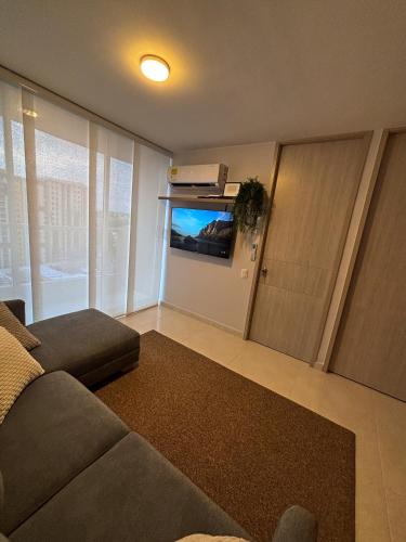 TV a/nebo společenská místnost v ubytování Apartamento La Plazuela Barranquilla