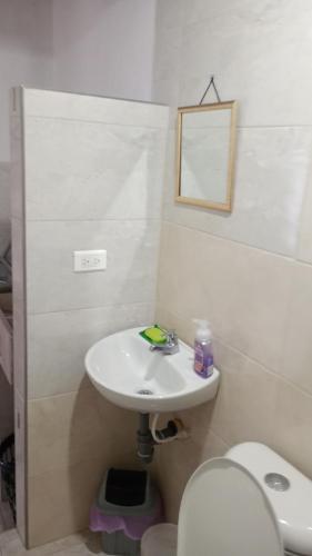 Bilik mandi di Apartamento Portal americas