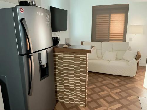 Dapur atau dapur kecil di Aparta Suite Torre De Prado 502