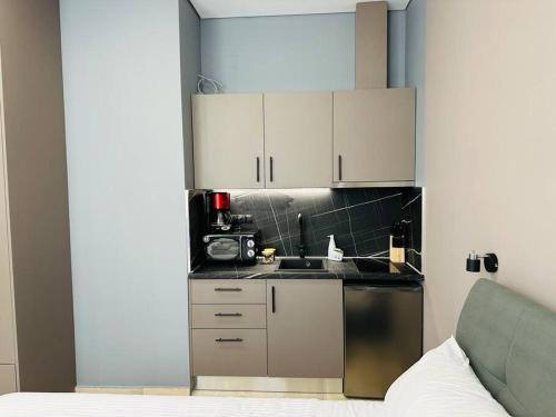 Kuchyň nebo kuchyňský kout v ubytování Port Brown Suite 2