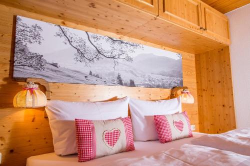 Postel nebo postele na pokoji v ubytování Gästehaus Fritz
