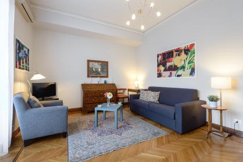 Zona de estar de Charming Apartment Piazza del Popolo