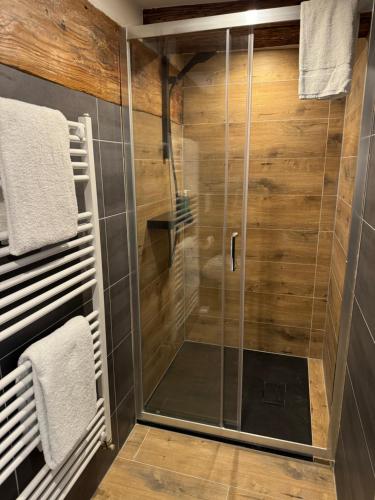 Ein Badezimmer in der Unterkunft Goldener Stern