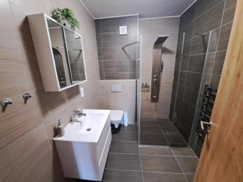 Koupelna v ubytování Apartmán AMALI Deluxe