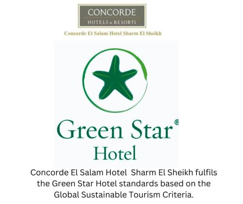 a logo for a green star hotel at Concorde El Salam Sharm El Sheikh Front Hotel in Sharm El Sheikh