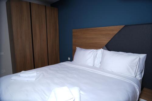 Cama o camas de una habitación en Eikon Apartments Abastumani