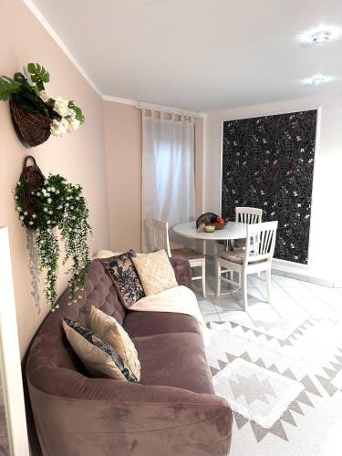 Posezení v ubytování Wohnung in Eislingen an der Fils
