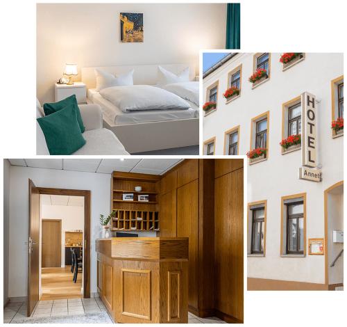 Postel nebo postele na pokoji v ubytování Hotel Annet garni