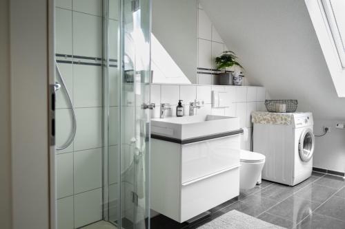 Koupelna v ubytování Schwarzwald Wellness byHannes