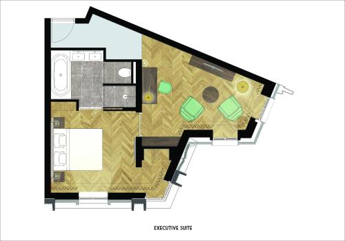 Půdorys ubytování Grand Hotel Valies