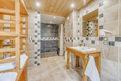 Koupelna v ubytování Chalet Monte Bianco