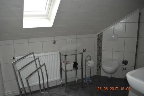 Koupelna v ubytování Ferienwohnung An der Weser