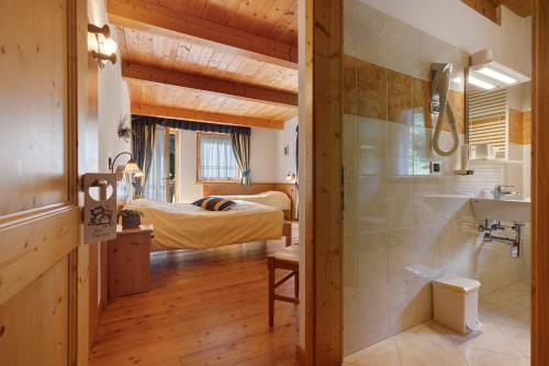 Koupelna v ubytování Agritur Maso Pan