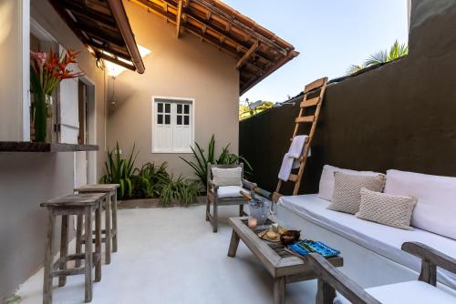 Χώρος καθιστικού στο Casa Maria Trancoso Bahia
