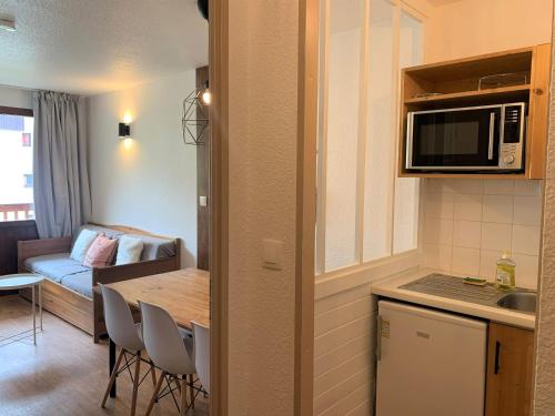 Appartement confortable skis aux pieds avec balcon, 6 pers, Tignes