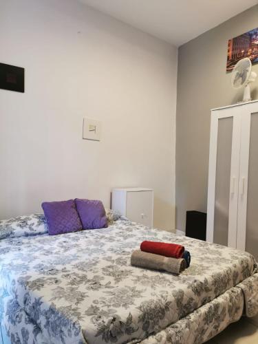 Katil atau katil-katil dalam bilik di Affittacamere Guerrero Rooms