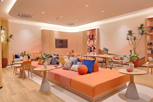 Posezení v ubytování Dcondo Reef Modern Condos 1&2 Bedrooms