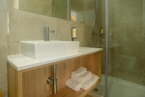 Ένα μπάνιο στο Residencial Fortunato
