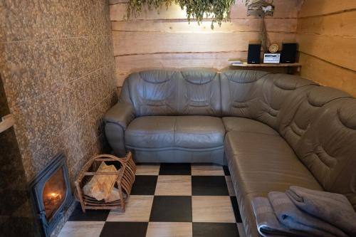 Svetainės erdvė apgyvendinimo įstaigoje Vila Pušyno 4