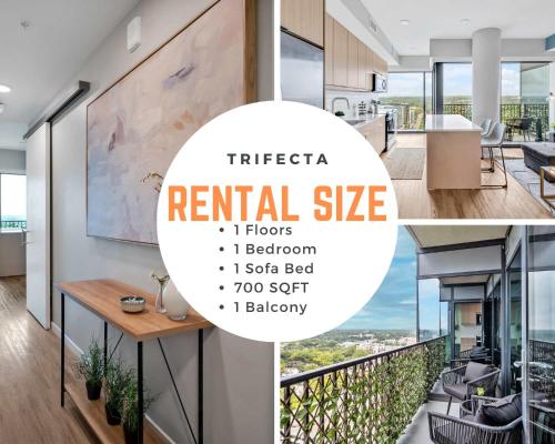 a rendering of a rental size of a house at High-Rise Apt Raleigh Free Parking & Sunset View 1 in Raleigh