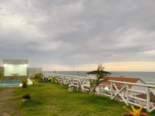 Landskap semula jadi dekat dengan rumah percutian